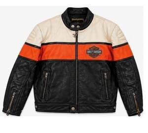 Harley-Davidson Colorblock Leather Motorcycle Jacket